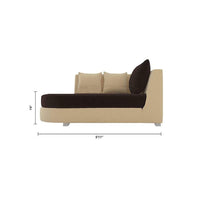 Torque India Christie 6 Seater L Shape Corner Sofa for Living Room | 6 Seater L Shape Sofa - Torque India