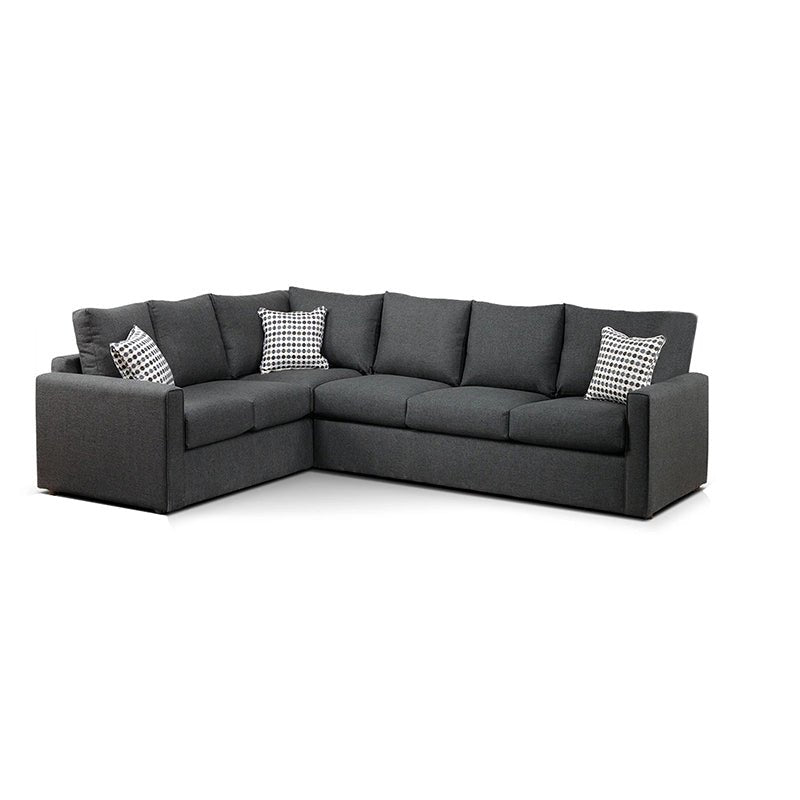 Torque India Claypool 7 Seater L Shape Sofa For Living Room - Grey | 7 Seater L Shape Sofa - TorqueIndia