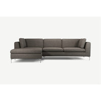 Torque India Elfin 4 Seater L Shape Fabric Sofa Set for Living Room - TorqueIndia