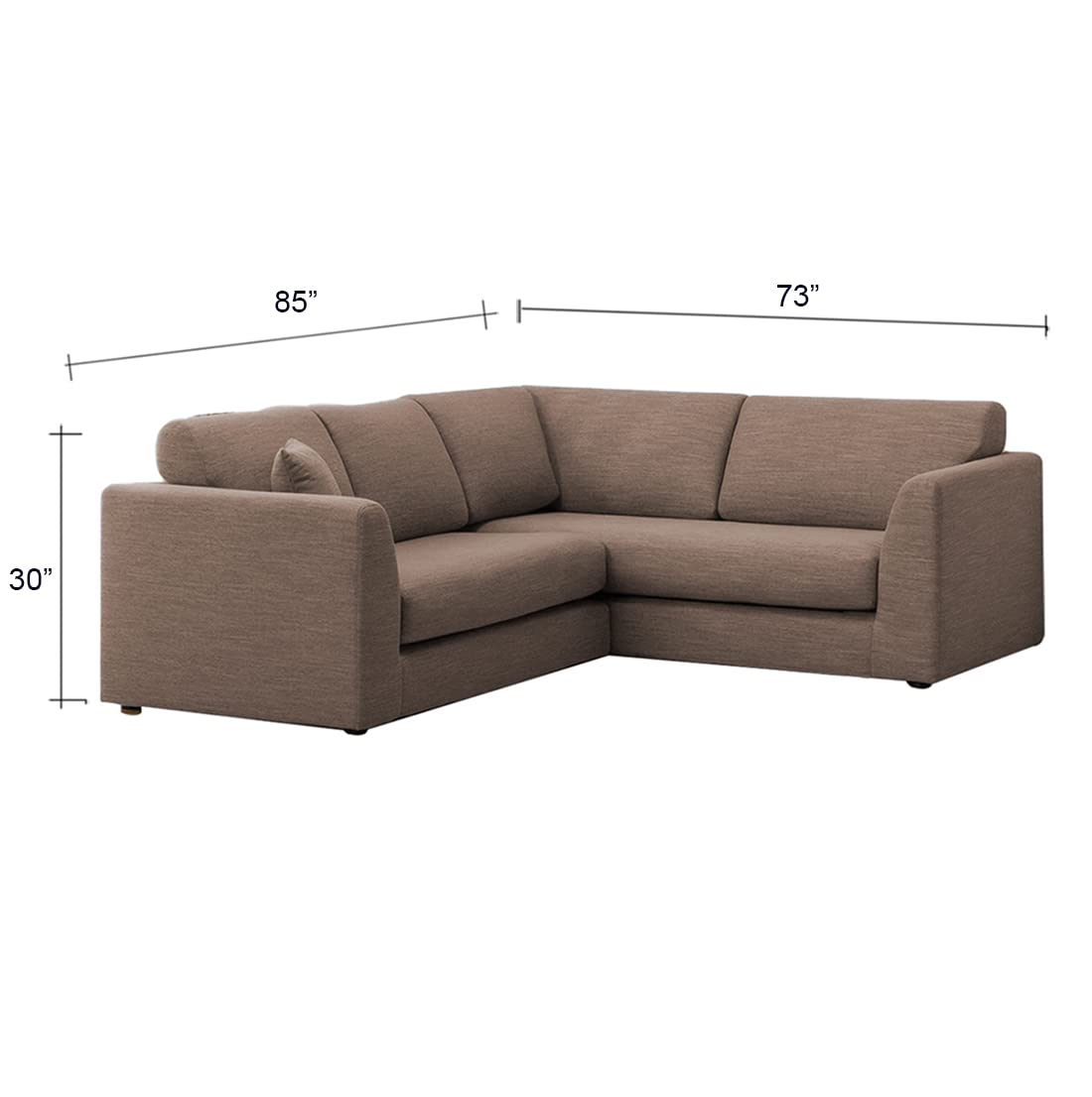 Torque India Florita 5 Seater Corner Fabric Sofa Set Furniture For Living Room | 5 Seater Fabric Sofa - Torque India