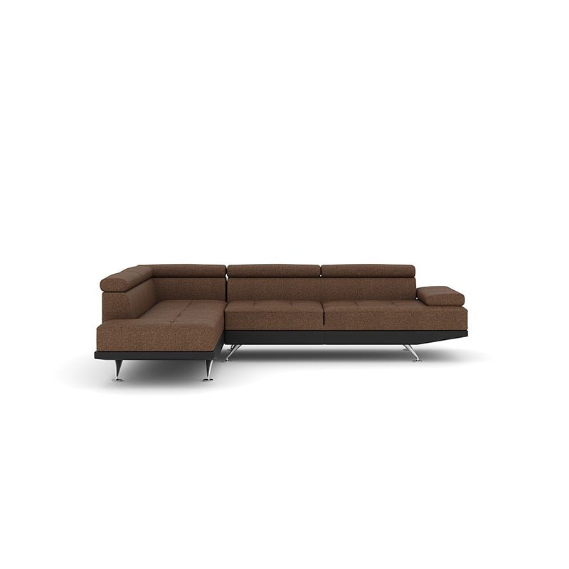 Torque India Griffin 5 Seater Fabric L Shape Sofa For Living Room - TorqueIndia
