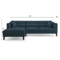 Torque India Hawk 4 Seater L Shape Sofa For Living Room - Torque India