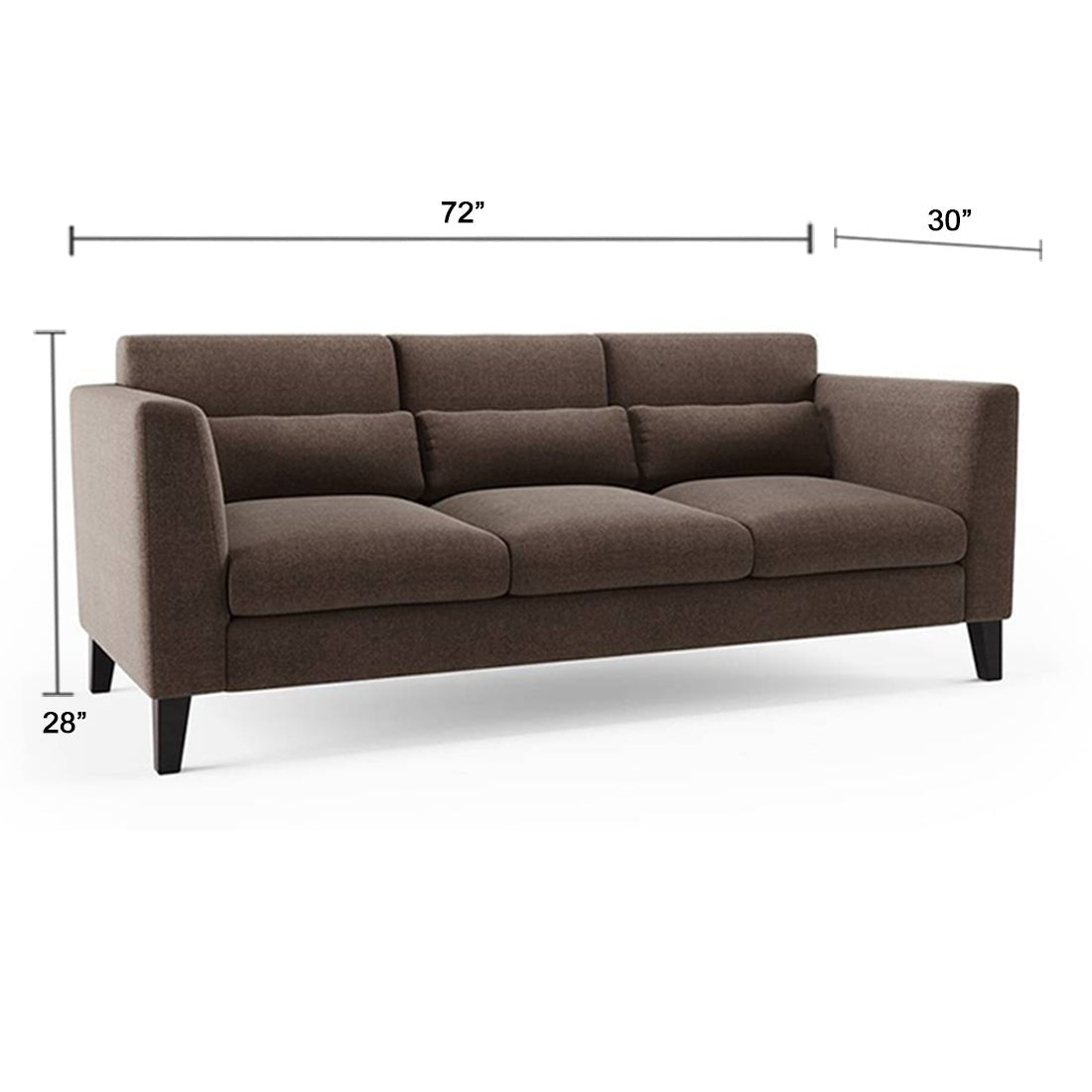 Torque India Hawk 6 Seater L Shape Sofa For Living Room - 3+2+1 - Torque India