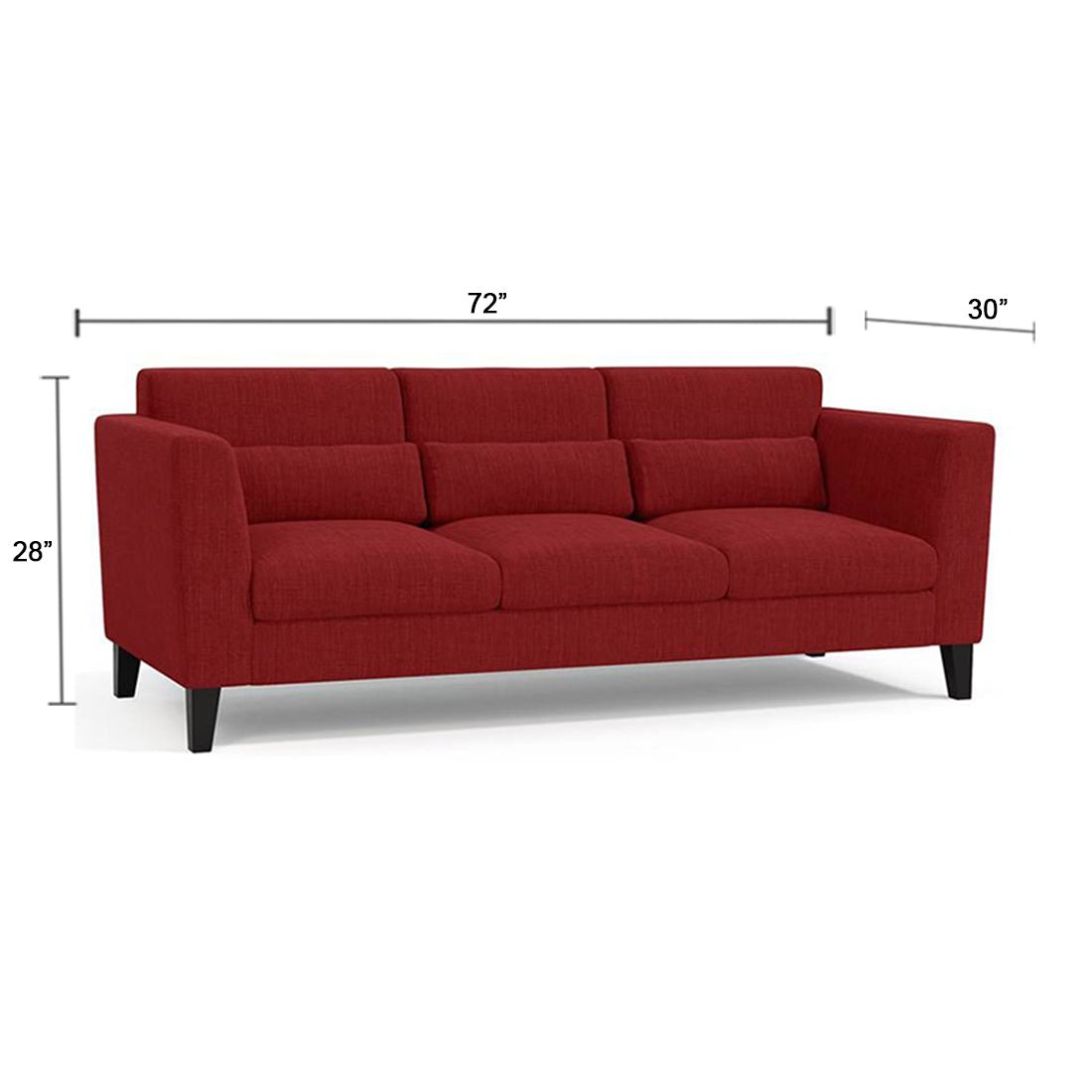 Torque India Hawk 6 Seater L Shape Sofa For Living Room - 3+2+1 - Torque India