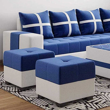 Torque India Jamestown Square Shape Ottoman Pouffes - TorqueIndia