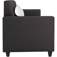 Torque India Kosmo 3 Seater Fabric Sofa With Cushion For Living Room (Black) | 3 Seater Black Fabric Sofa - Torque India