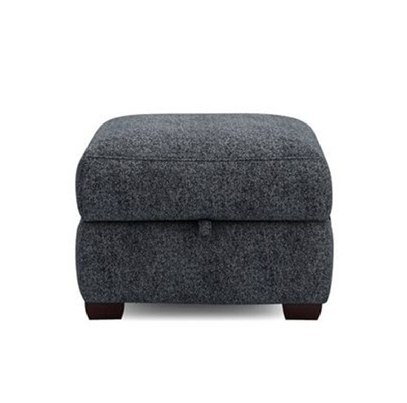 Torque India Lancer Square Shape Fabric Ottoman Pouffe Puffy for Foot Rest Home Furniture (Grey) - TorqueIndia