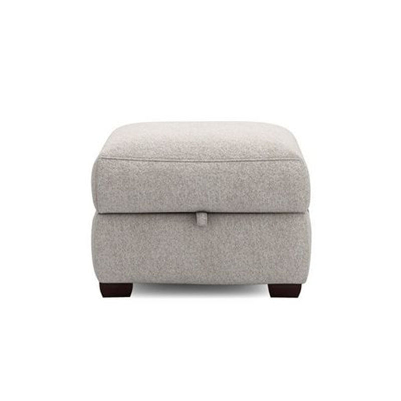 Torque India Lancer Square Shape Fabric Ottoman Pouffe Puffy for Foot Rest Home Furniture (Grey) - TorqueIndia