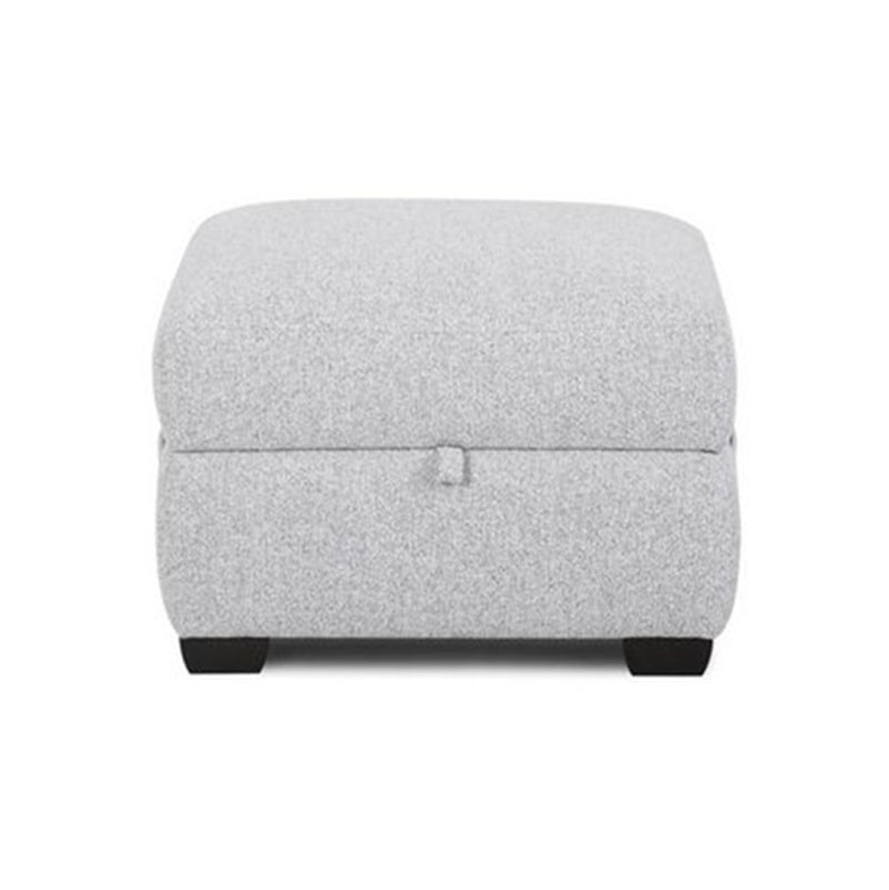 Torque India Lancer Square Shape Fabric Ottoman Pouffe Puffy for Foot Rest Home Furniture (Grey) - TorqueIndia