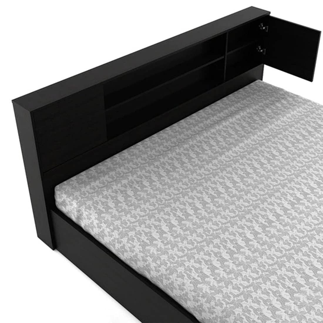 Torque India Lucy King Size Bed With Storage For Bedroom (Brown) - Torque India