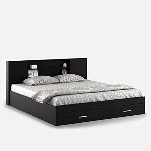 Torque India Lucy King Size Bed With Storage For Bedroom (Brown) - Torque India