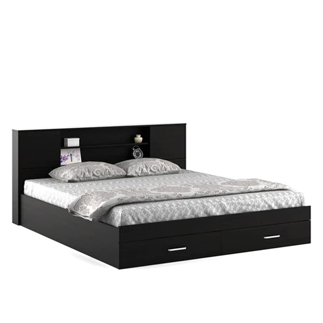 Torque India Lucy King Size Bed With Storage For Bedroom (Brown) - Torque India