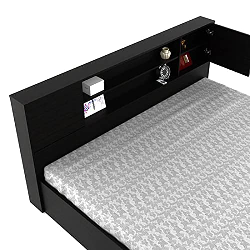 Torque India Lucy King Size Bed With Storage For Bedroom (Brown) - Torque India