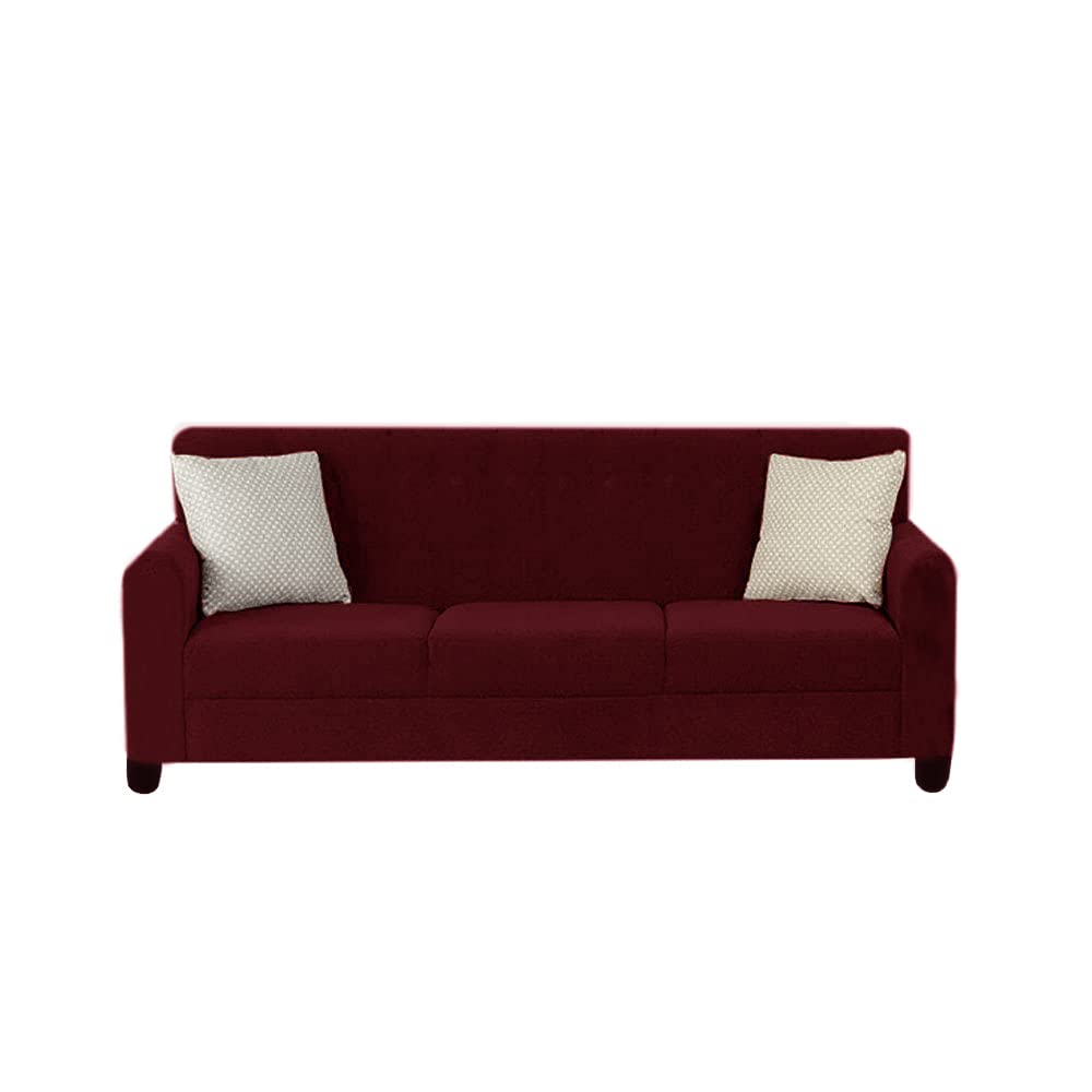 Torque India Malton 3 Seater Fabric Sofa with Cushion for Living Room - Torque India