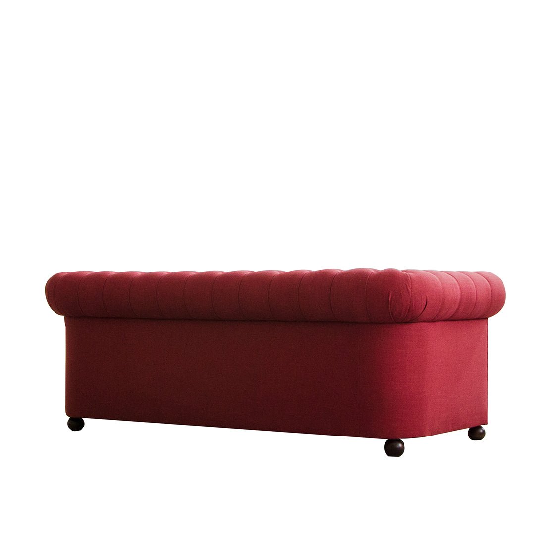 Torque India Marcus solid Wood 3 Seater Fabric Chesterfield Sofa for Living Room - Torque India