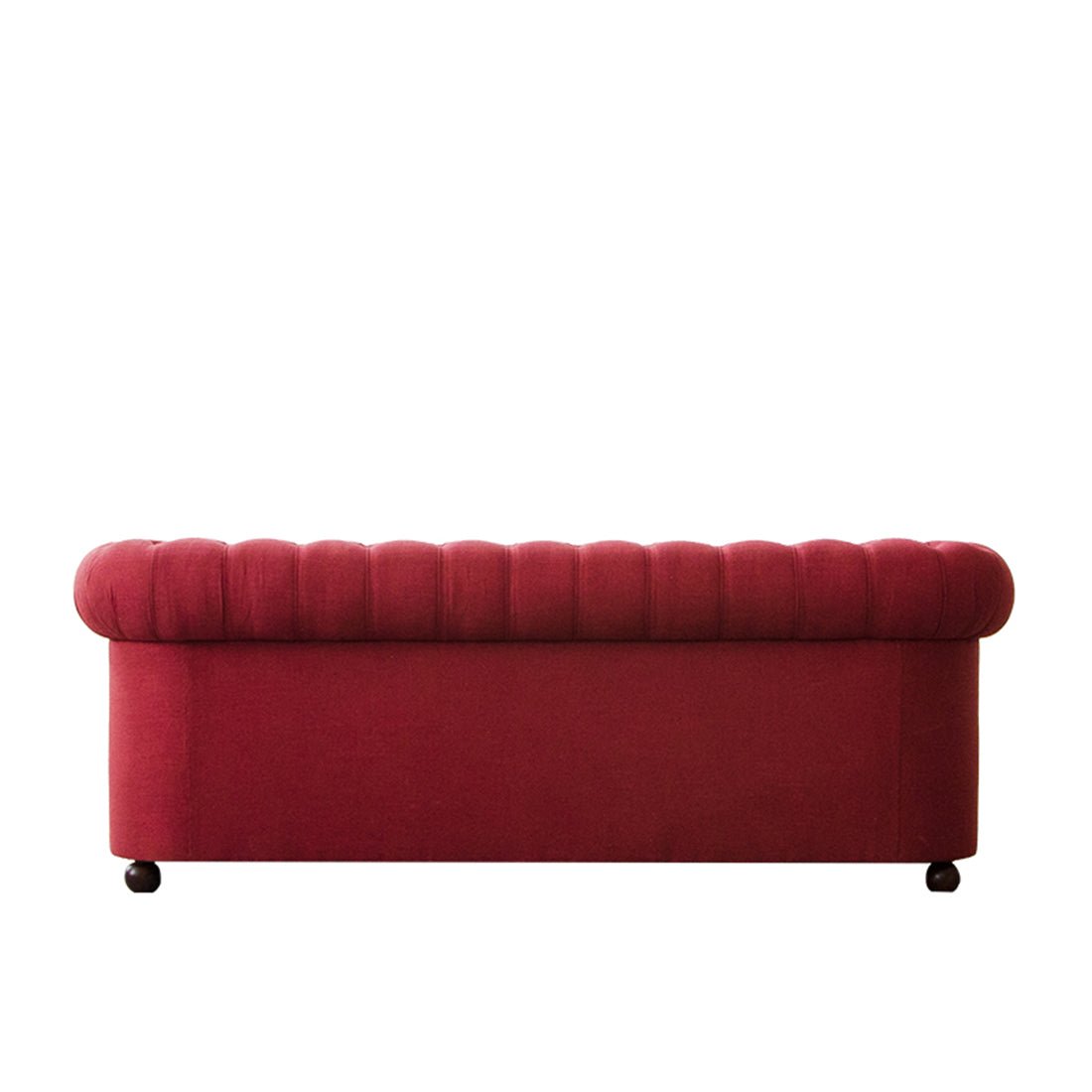 Torque India Marcus solid Wood 3 Seater Fabric Chesterfield Sofa for Living Room - Torque India