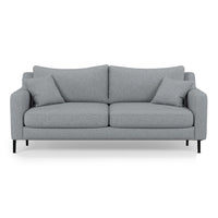 Torque India Mario 2 Seater Fabric Sofa For Living Room (Light Grey) - TorqueIndia