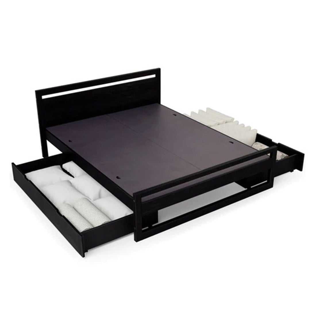 Torque India Mathew Queen Size Bed With Drawer Storage For Bedroom - Torque India