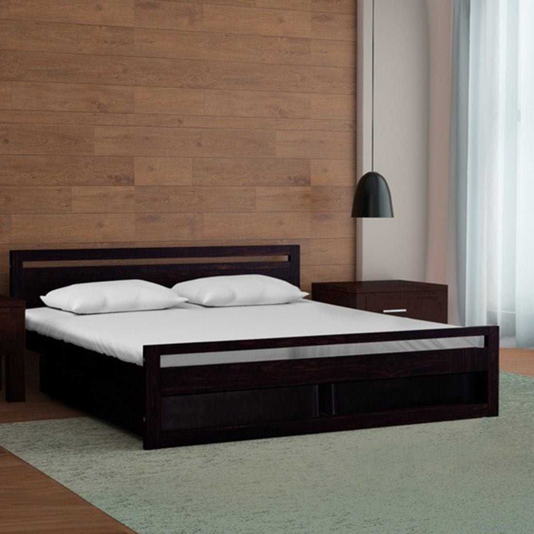 Torque India Mathew Queen Size Bed With Drawer Storage For Bedroom - Torque India