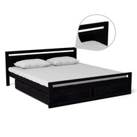 Torque India Mathew Queen Size Bed With Drawer Storage For Bedroom - Torque India