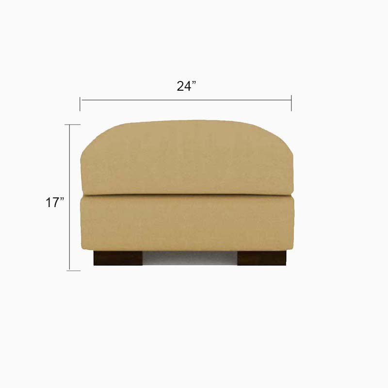 Torque India Mendoza Square Shape Fabric Ottoman Pouffes - TorqueIndia