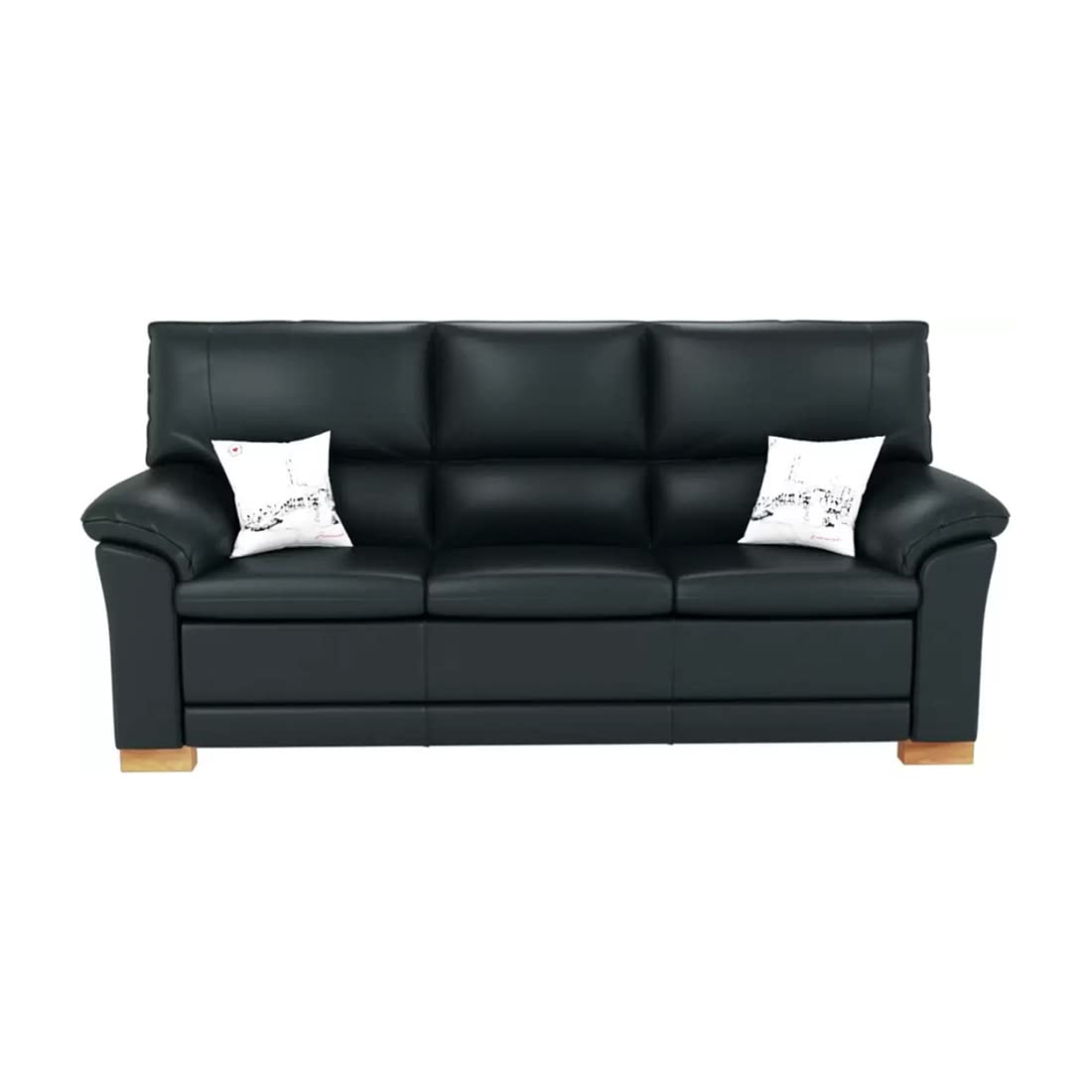 Torque India Milan 3 Seater Leatherette Sofa | Furniture for Living Room And Office | 3 Seater Leatherette Sofa - Torque India