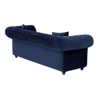 Torque India Morgan solid Wood 3 Seater Fabric Chesterfield Sofa for Living Room - Torque India