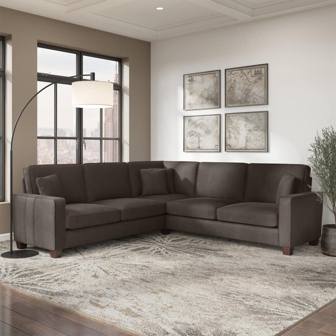 Moscow 5 Seater Corner L Shape Fabric Sofa For Living Room Torque India Moscow 5 Seater Corner L Shape Fabric Sofa For Living Room Torque India