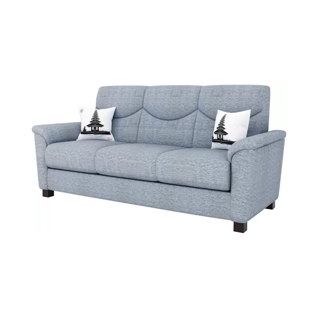 Torque India Nuevo 3 Seater Fabric Sofa | Furniture for Living Room And Office | 3 Seater Fabric Sofa - Torque India