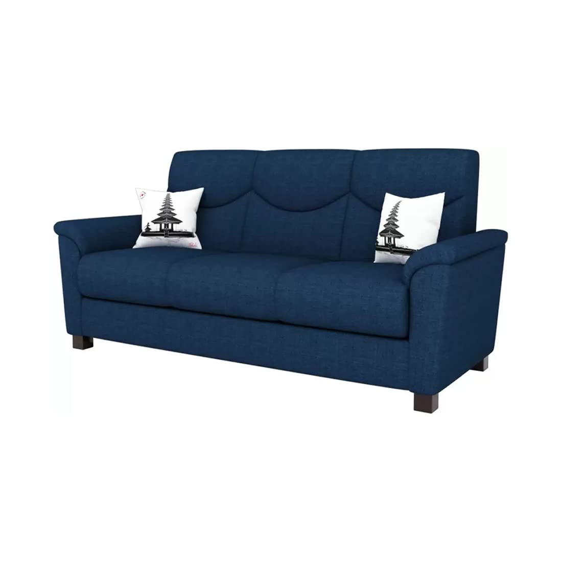 Torque India Nuevo 3 Seater Fabric Sofa | Furniture for Living Room And Office | 3 Seater Fabric Sofa - Torque India