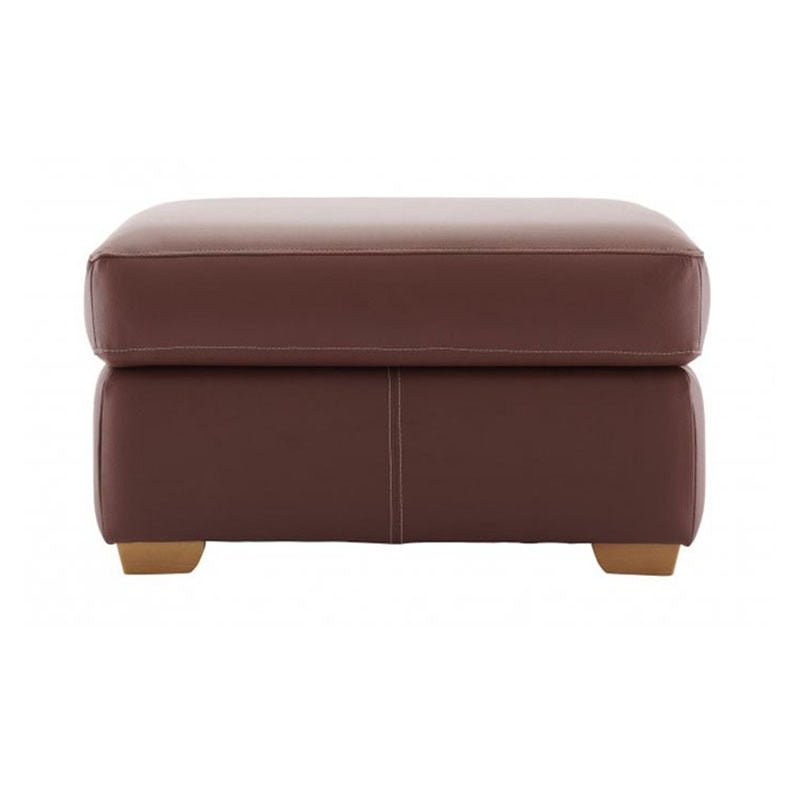 Torque India Parkwood Square Shape Leather Ottoman Pouffes For Sitting Foot Rest Puffy Stools for Living Room - TorqueIndia