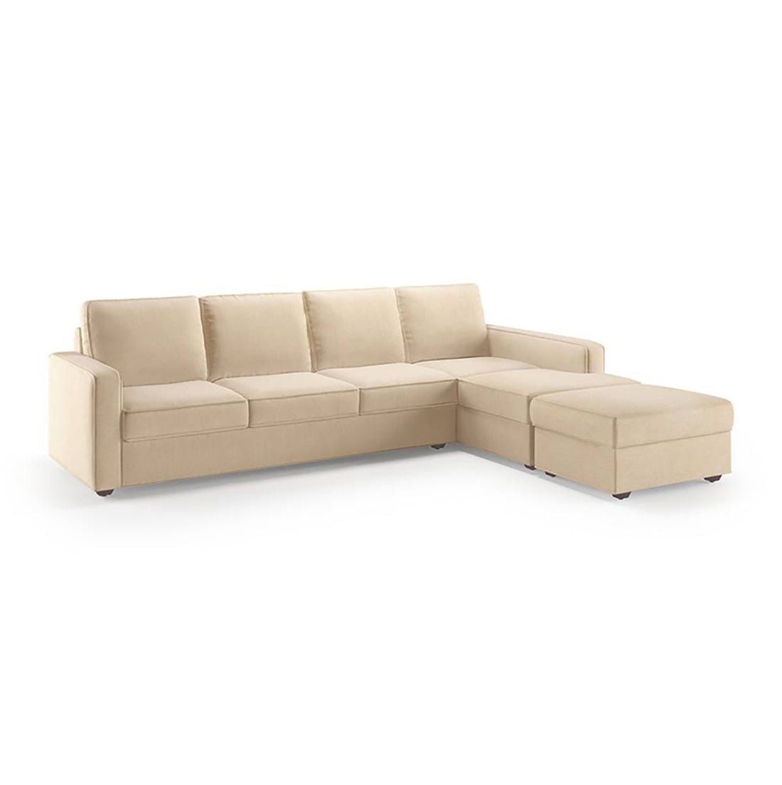 Torque India Rooster 3 Seater Sofa With Ottoman For Living Room - Torque India