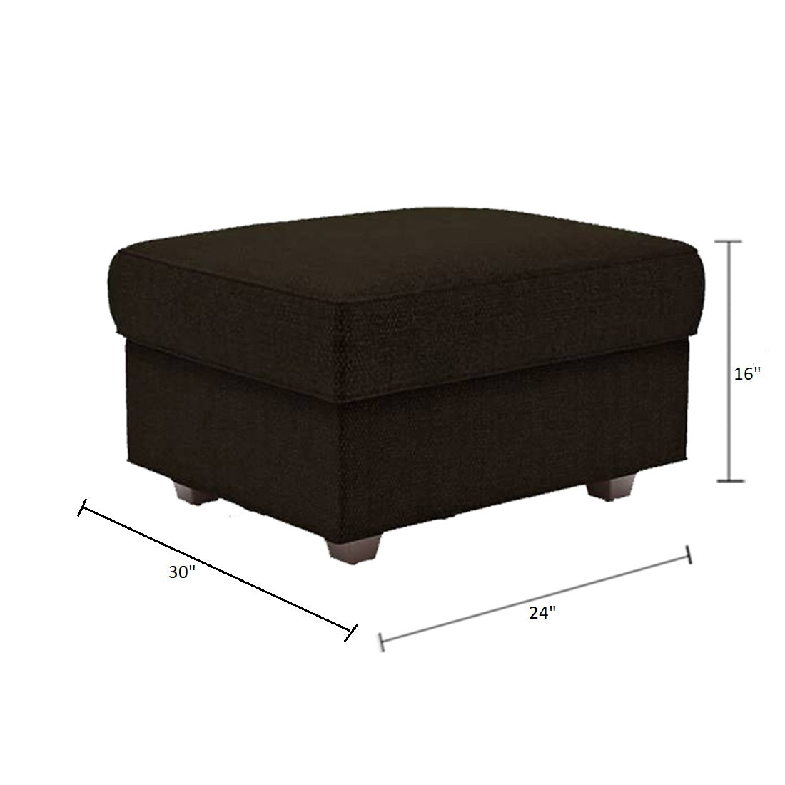 Torque India Rooster 3 Seater Sofa With Ottoman For Living Room - Torque India