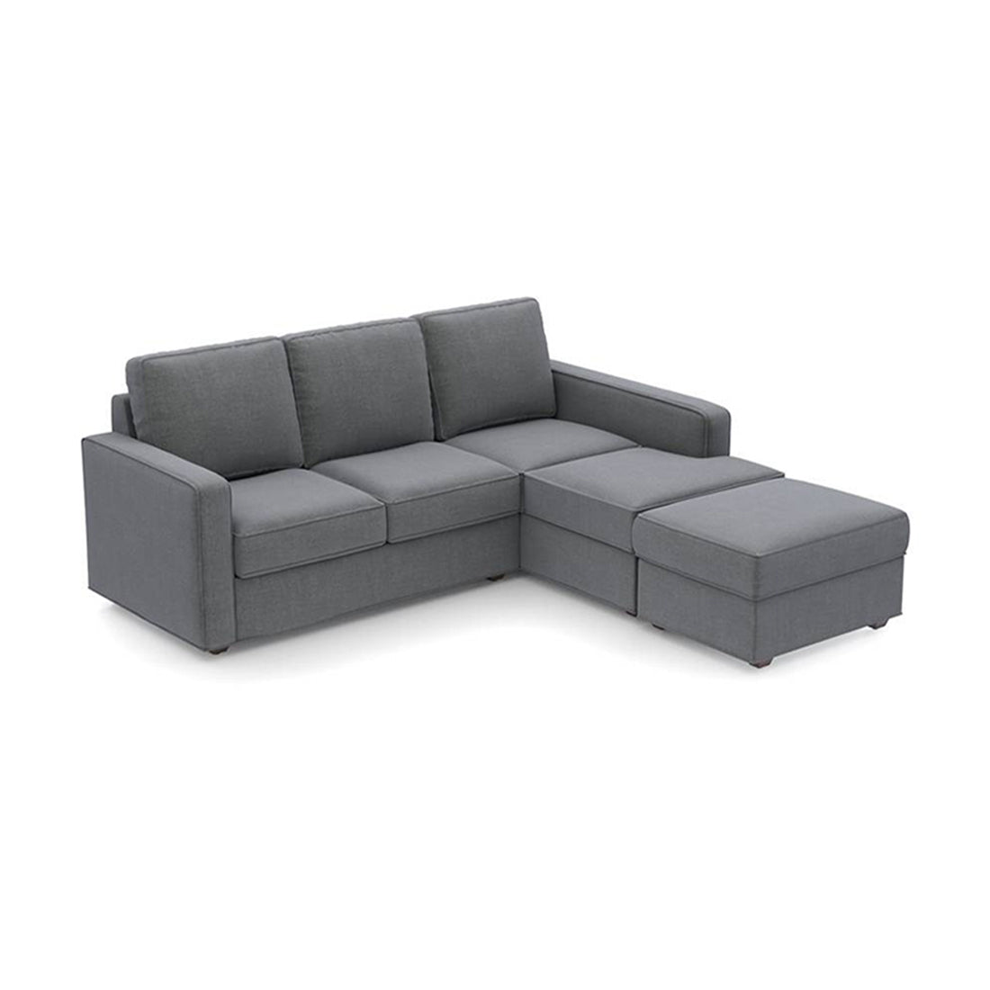 Torque India Rooster 3 Seater Sofa With Ottoman For Living Room - Torque India