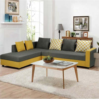 Torque India Santina 6 Seater L-Shape Sofa Set for Living Room - TorqueIndia