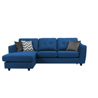 Torque India Silvia 4 Seater Fabric L Shape Sofa For Living Room - TorqueIndia