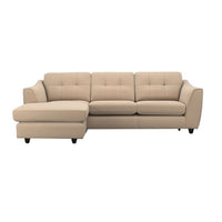 Torque India Silvia 4 Seater Fabric L Shape Sofa For Living Room - TorqueIndia