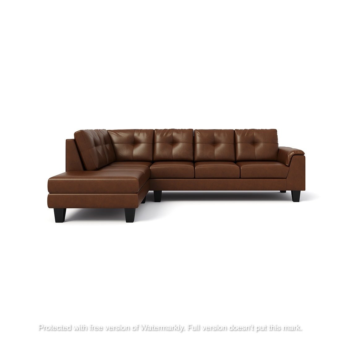 Torque India Stardust 5 Seater Leatherette L Shape Sofa For Living Room - TorqueIndia