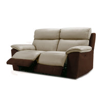 Torque India Styfan 2 Seater Leather Manual Recliner For Living Room And Bedroom - Torque India