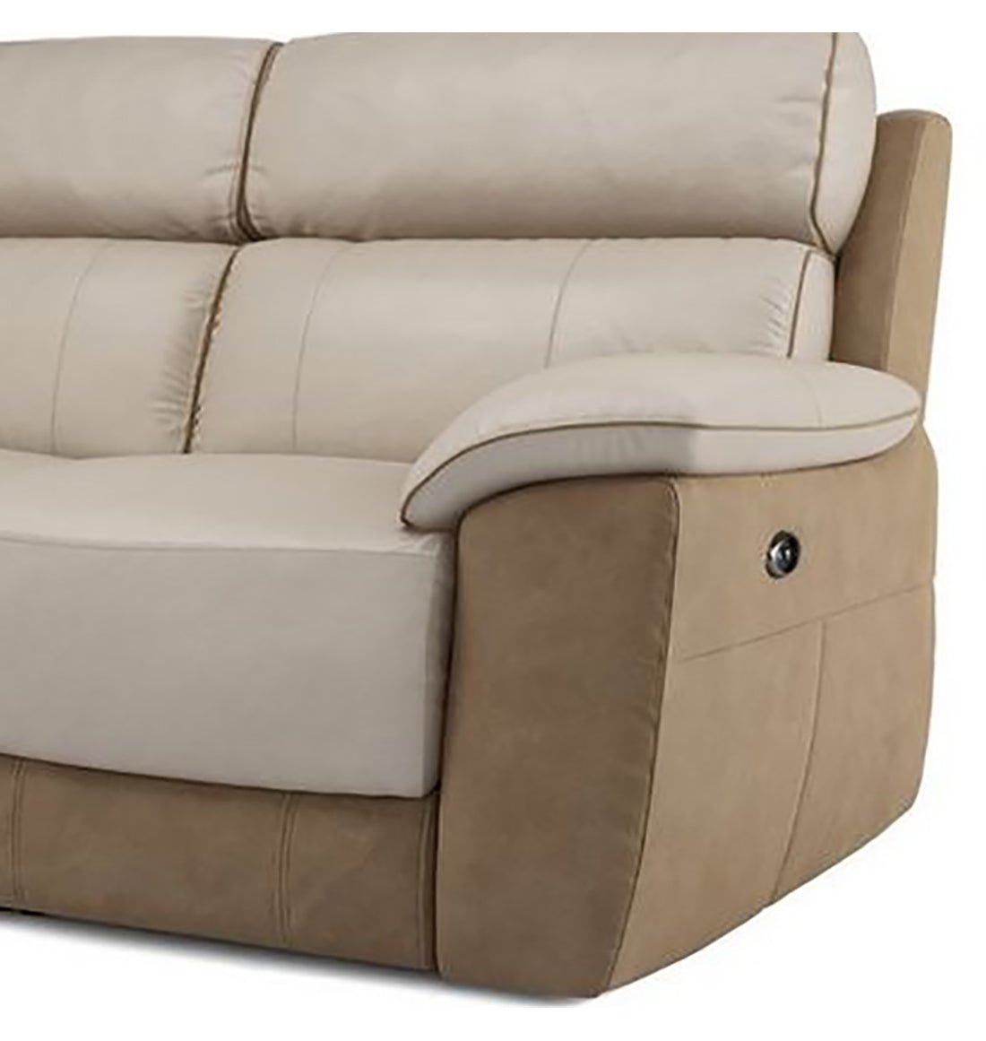 Torque India Styfan 2 Seater Leather Manual Recliner For Living Room And Bedroom - Torque India