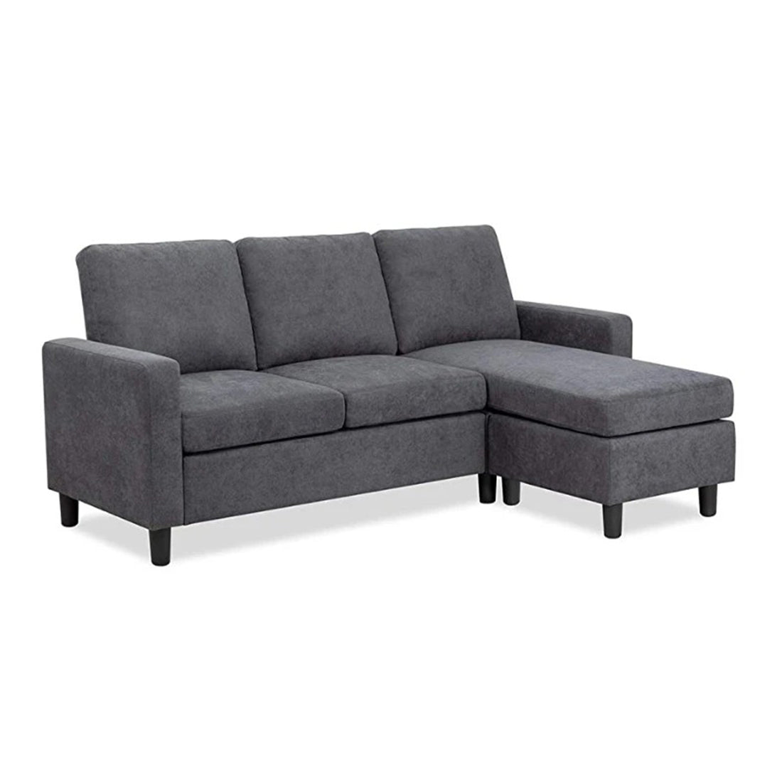 Torque India Swan 3 Seater L Shape Sofa With Ottoman For Living Room - Torque India