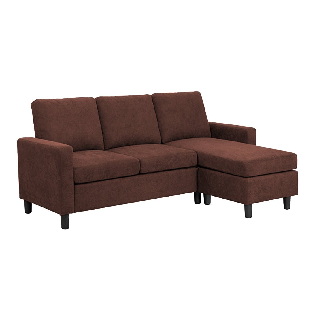 Torque India Swan 3 Seater L Shape Sofa With Ottoman For Living Room - Torque India