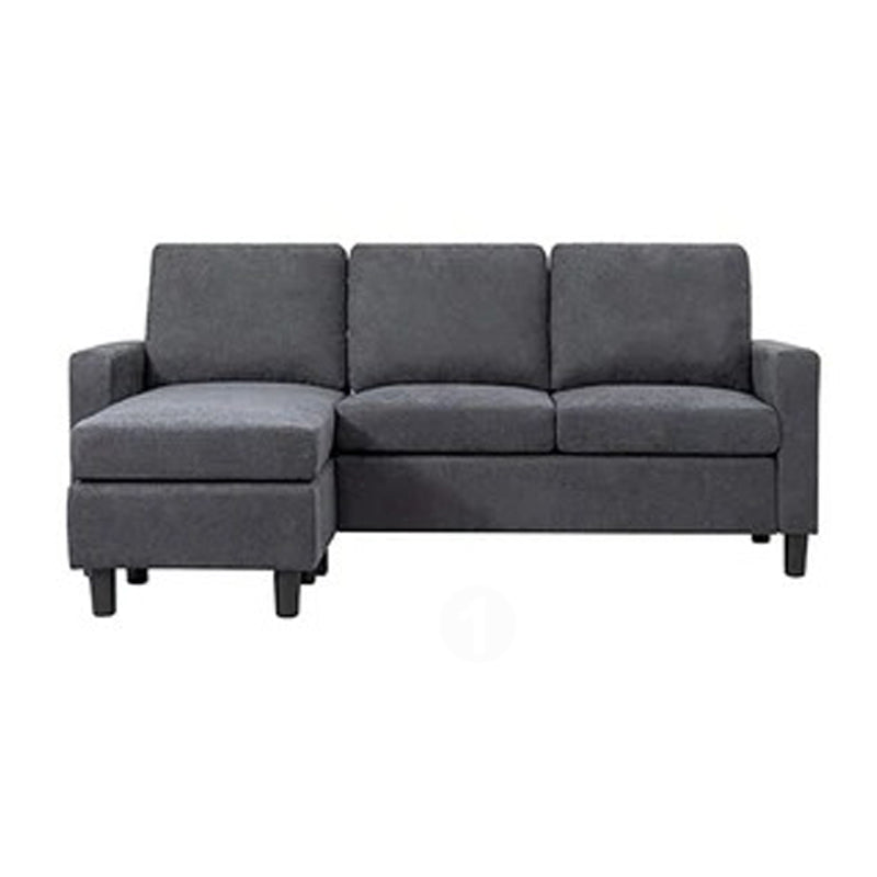 Torque India Swan 3 Seater L Shape Sofa With Ottoman For Living Room - TorqueIndia