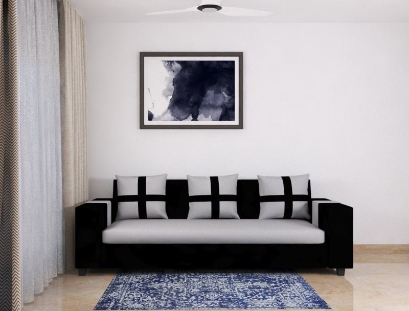 Torque India Veronica Fabric 3 Seater Sofa for Living Room - TorqueIndia