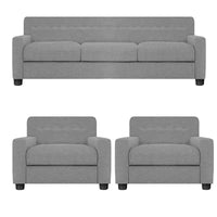 Torque India Walton Fabric 5 Seater Sofa for Living Room - 3+1+1 - TorqueIndia