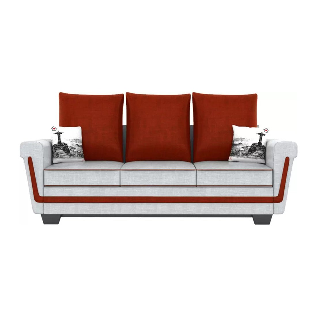 Torque India Winterton 3 Seater Fabric Sofa | Furniture for Living Room And Office - TorqueIndia