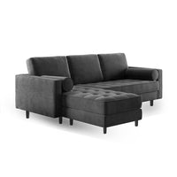 Torque - Jupiter 4 Seater Fabric L Shape Sofa for Living Room - Torque India