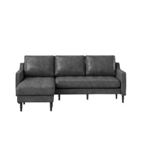 Torque - Pacific 4 Seater Leather L Shape Sofa for Living Room - Torque India