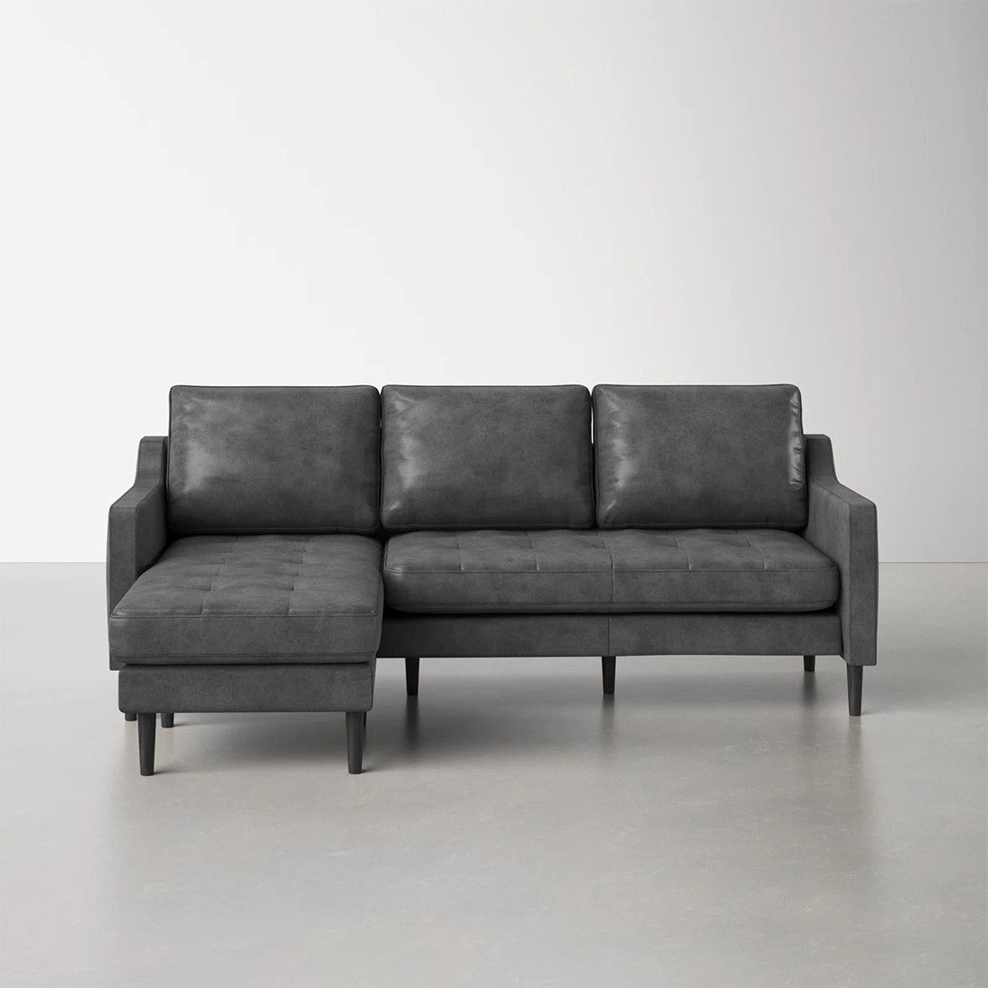 Torque - Pacific 4 Seater Leather L Shape Sofa for Living Room - Torque India