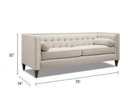 Torque - Russell 3 Seater Fabric Sofa for Living Room | Bedroom | Office - Torque India